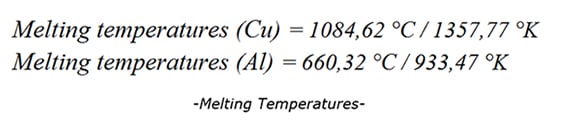 melting temperatures